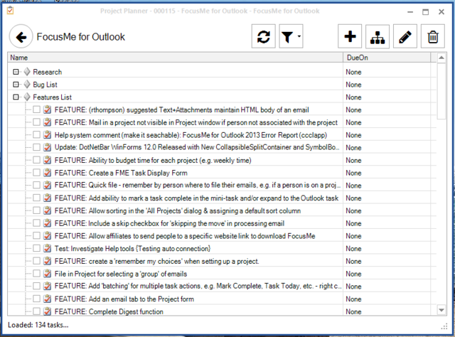 FocusMe Project Planner